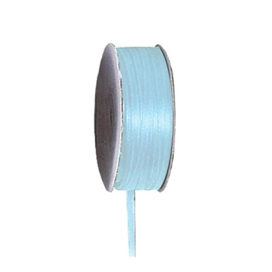 Κορδέλα σατέν διπλής όψης με ούγια αν. μπλε 3mm x100μ. Κορδέλα σατέν διπλής όψης με ούγια αν. μπλε 3mm x100μ.
