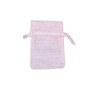 Πουγκιά οργαντέ ροζ 10x8εκ. 100τμχ