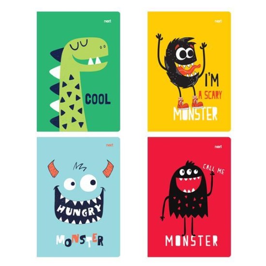 Next cute monsters τετράδιο καρφίτσα 17x25εκ. 40φ. Next cute monsters τετράδιο καρφίτσα 17x25εκ. 40φ.