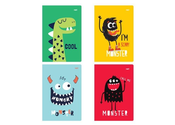 Next cute monsters τετράδιο καρφίτσα 17x25εκ. 40φ. Next cute monsters τετράδιο καρφίτσα 17x25εκ. 40φ.