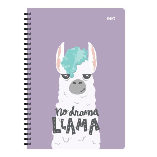 Next trends lama τετράδιο σπιράλ 2 θέματα 70 φύλλα 17x25εκ. Next trends lama τετράδιο σπιράλ 2 θέματα 70 φύλλα 17x25εκ.