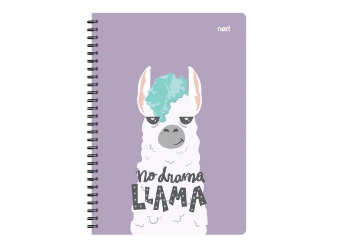 Next trends lama τετράδιο σπιράλ 2 θέματα 70 φύλλα 17x25εκ. Next trends lama τετράδιο σπιράλ 2 θέματα 70 φύλλα 17x25εκ.