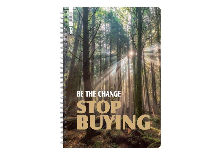 Next trends stop buying τετράδιο σπιράλ 2 θέματα 70 φύλλα 17x25εκ.