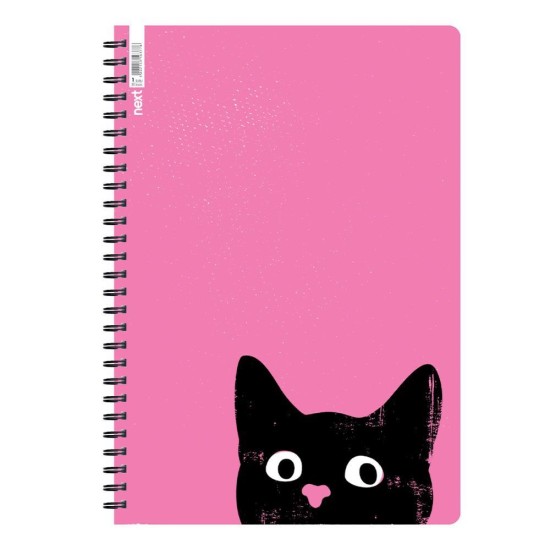 Next trends cat τετράδιο σπιράλ 2 θέματα 70 φύλλα 17x25εκ. Next trends cat τετράδιο σπιράλ 2 θέματα 70 φύλλα 17x25εκ.