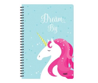 Next trends unicorn τετράδιο σπιράλ 3 θέματα 105 φύλλα 17x25εκ. Next trends unicorn τετράδιο σπιράλ 3 θέματα 105 φύλλα 17x25εκ.