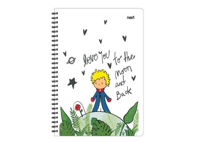 Next trends little prince τετράδιο σπιράλ 3 θέματα 105 φύλλα 17x25εκ.