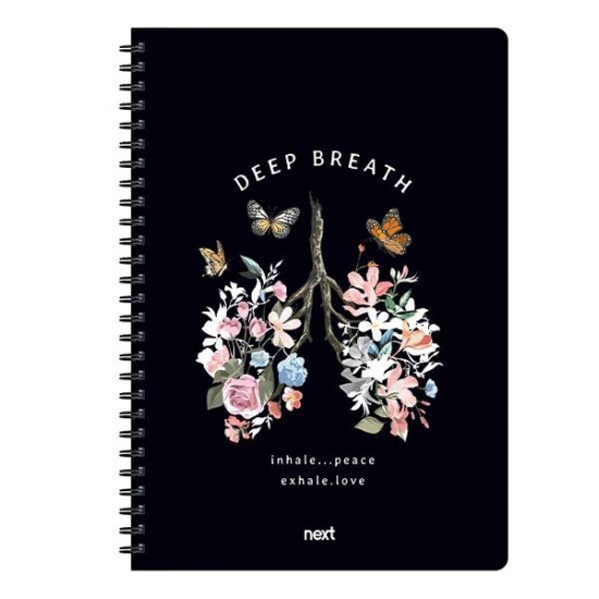 Next trends deep breath τετράδιο σπιράλ 3 θέματα 105 φύλλα 17x25εκ. Next trends deep breath τετράδιο σπιράλ 3 θέματα 105 φύλλα 17x25εκ.