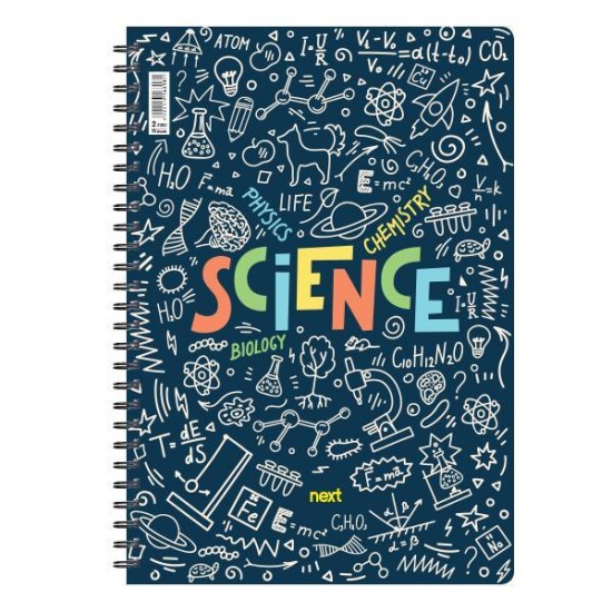 Next trends Science τετράδιο σπιράλ 3 θέματα 105 φύλλα 17x25εκ. Next trends Science τετράδιο σπιράλ 3 θέματα 105 φύλλα 17x25εκ.