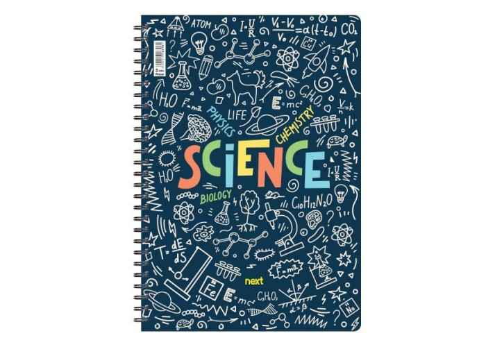 Next trends Science τετράδιο σπιράλ 3 θέματα 105 φύλλα 17x25εκ.