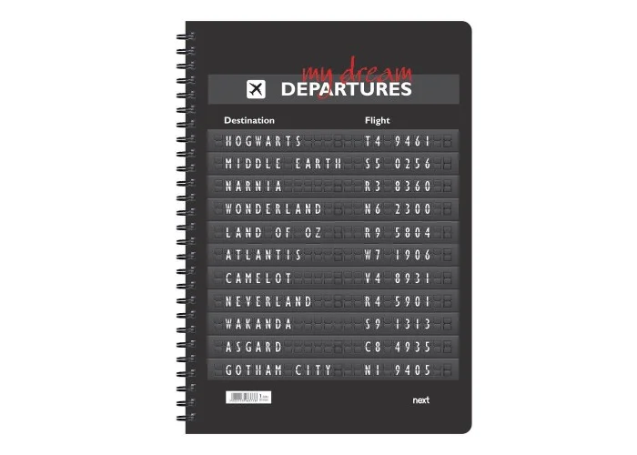 Next trends destinations τετράδιο σπιράλ 3 θέματα 105 φύλλα 17x25εκ.