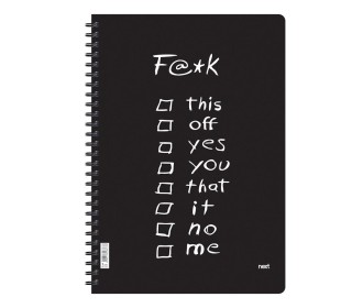 Next trends the F word τετράδιο σπιράλ 3 θέματα 105 φύλλα 17x25εκ. Next trends the F word τετράδιο σπιράλ 3 θέματα 105 φύλλα 17x25εκ.