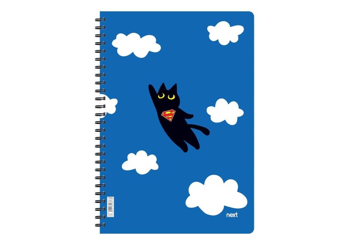 Next trends super cat τετράδιο σπιράλ 2 θέματα 70 φύλλα 21x29εκ.