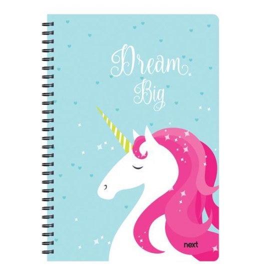 Next trends unicorn τετράδιο σπιράλ 3 θέματα 105 φύλλα 21x29εκ. Next trends unicorn τετράδιο σπιράλ 3 θέματα 105 φύλλα 21x29εκ.