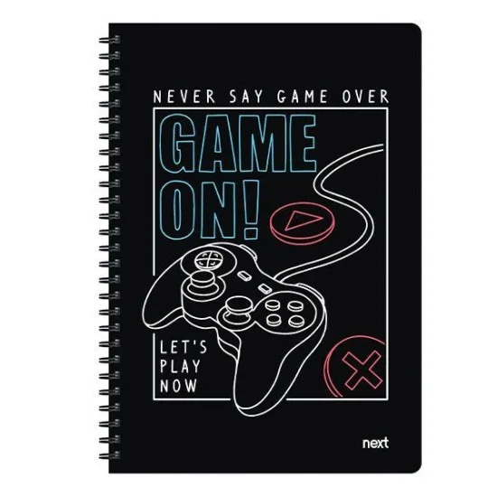 Next trends game on τετράδιο σπιράλ 3 θέματα 105 φύλλα 21x29εκ.