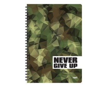 Next trends Never give up τετράδιο σπιράλ 3 θέματα 105 φύλλα 21x29εκ. Next trends Never give up τετράδιο σπιράλ 3 θέματα 105 φύλλα 21x29εκ.