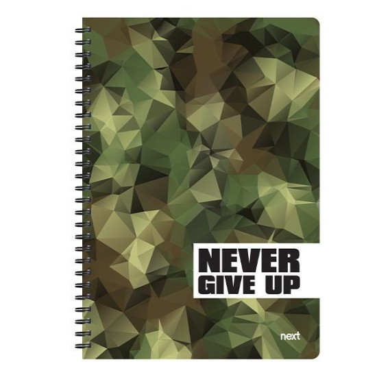 Next trends Never give up τετράδιο σπιράλ 3 θέματα 105 φύλλα 21x29εκ. Next trends Never give up τετράδιο σπιράλ 3 θέματα 105 φύλλα 21x29εκ.