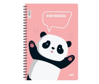 Next trends panda τετράδιο σπιράλ 3 θέματα 105 φύλλα 21x29εκ.
