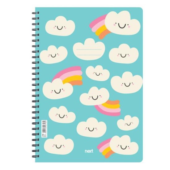 Next trends clouds τετράδιο σπιράλ 3 θέματα 105 φύλλα 21x29εκ. Next trends clouds τετράδιο σπιράλ 3 θέματα 105 φύλλα 21x29εκ.
