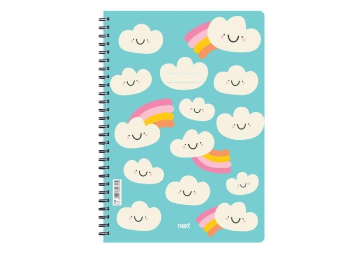 Next trends clouds τετράδιο σπιράλ 3 θέματα 105 φύλλα 21x29εκ. Next trends clouds τετράδιο σπιράλ 3 θέματα 105 φύλλα 21x29εκ.