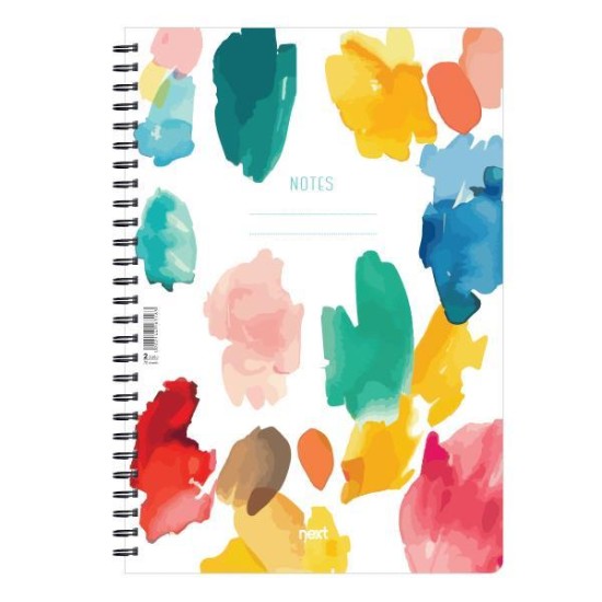 Next trends watercolour τετράδιο σπιράλ 3 θέματα 105 φύλλα 21x29εκ.