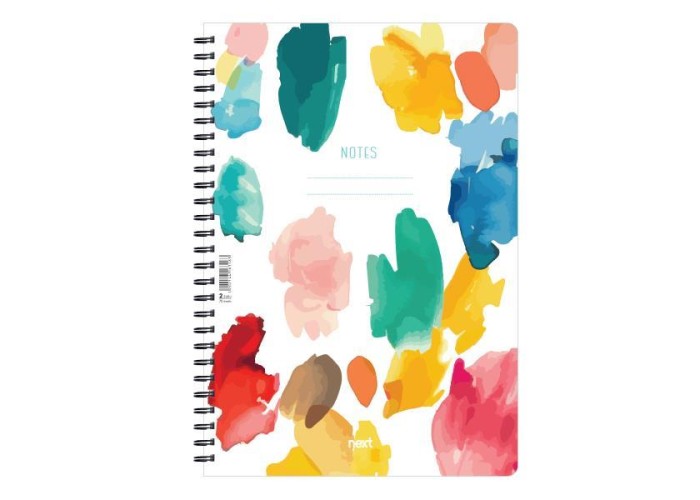 Next trends watercolour τετράδιο σπιράλ 3 θέματα 105 φύλλα 21x29εκ. Next trends watercolour τετράδιο σπιράλ 3 θέματα 105 φύλλα 21x29εκ.