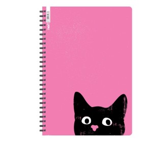 Next trends cat τετράδιο σπιράλ 3 θέματα 105 φύλλα 21x29εκ. Next trends cat τετράδιο σπιράλ 3 θέματα 105 φύλλα 21x29εκ.