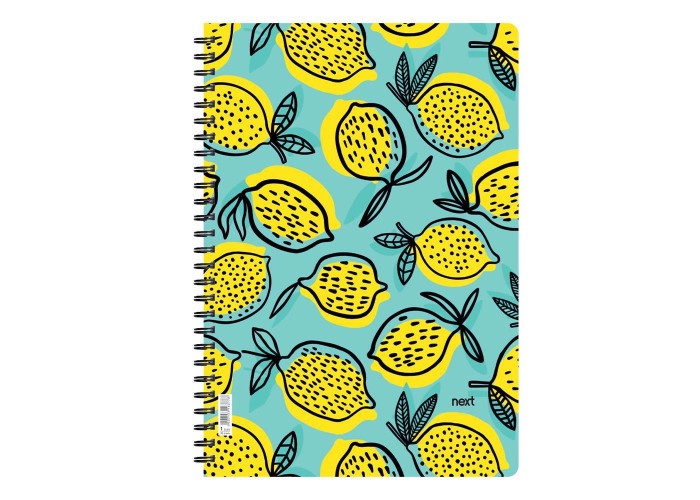 Next trends lemons τετράδιο σπιράλ 3 θέματα 105 φύλλα 21x29εκ.