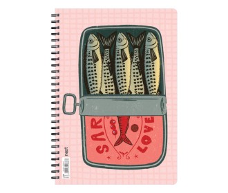 Next trends Sardin τετράδιο σπιράλ 3 θέματα 105 φύλλα 21x29εκ. Next trends Sardin τετράδιο σπιράλ 3 θέματα 105 φύλλα 21x29εκ.