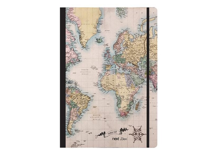 Next trends world map II τετράδιο flexi λάστιχο 17x25εκ. 2θεμ. 80φ. Next trends world map II τετράδιο flexi λάστιχο 17x25εκ. 2θεμ. 80φ.