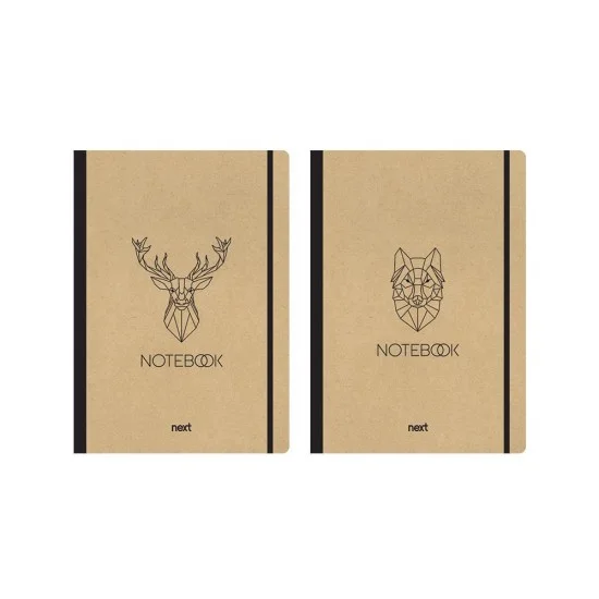 Next Eco Animals τετράδιο flexi λάστιχο 21x29εκ. 2θεμ. 80φ.