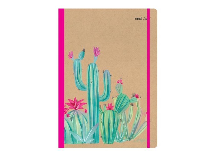 Next trends cactus τετράδιο flexi λάστιχο 21x29εκ. 2θεμ. 80φ.