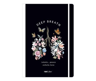 Next trends deep breath τετράδιο flexi λάστιχο 21x29εκ. 2θεμ. 80φ.