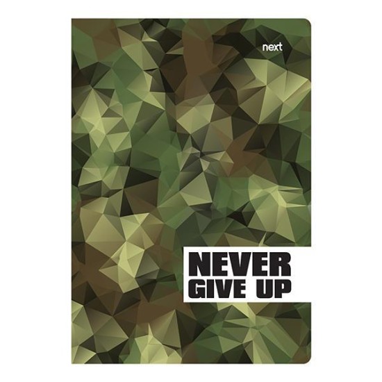 Next trends Never give up τετράδιο καρφίτσα 17x25εκ. 40φ. Next trends Never give up τετράδιο καρφίτσα 17x25εκ. 40φ.
