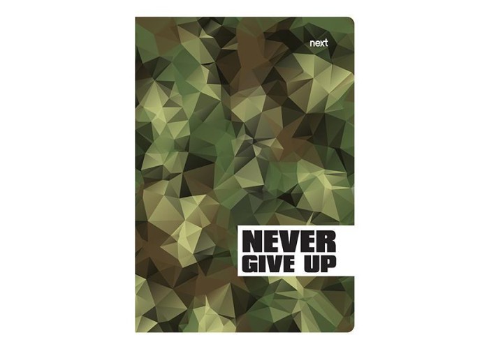 Next trends Never give up τετράδιο καρφίτσα 17x25εκ. 40φ.