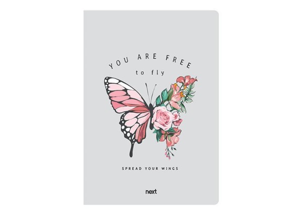 Next trends butterfly τετράδιο καρφίτσα 17x25εκ. 40φ. Next trends butterfly τετράδιο καρφίτσα 17x25εκ. 40φ.