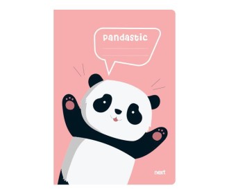 Next trends panda τετράδιο καρφίτσα 17x25εκ. 40φ.
