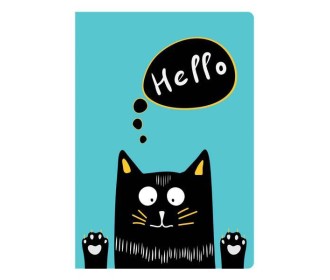 Next funny cat τετράδιο καρφίτσα 17x25εκ. 40φ.