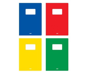 Next τετράδιο καρφίτσα School 4 χρώματα 40φ. 17x25εκ.