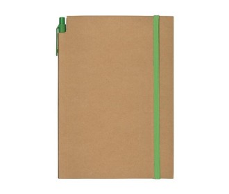 Next Promo μπλοκ ριγέ Α5 80 φύλλων με πράσινο λάστιχο και στυλό Next Promo μπλοκ ριγέ Α5 80 φύλλων με πράσινο λάστιχο και στυλό