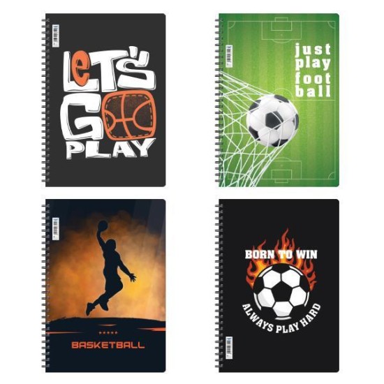 Next Sports τετράδιo σπιράλ 21x29εκ. 3θεμ., 105φ. Next Sports τετράδιo σπιράλ 21x29εκ. 3θεμ., 105φ.