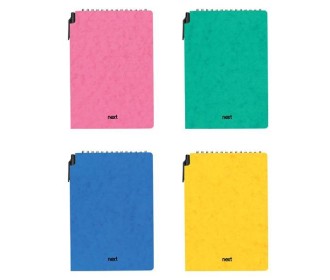 Next Prespan μπλοκ σπιράλ με στυλό 14x21εκ. 80φ.