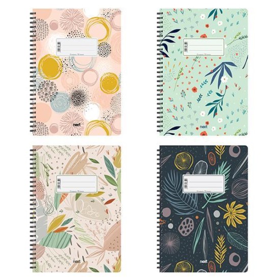 Next Floral τετράδιo σπιράλ 17x25εκ. 3θεμ., 105φ. Next Floral τετράδιo σπιράλ 17x25εκ. 3θεμ., 105φ.