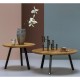 Τραπέζι σαλονιού Nextdeco στρόγγυλο MDF 25mm Ø80xY36,5εκ.