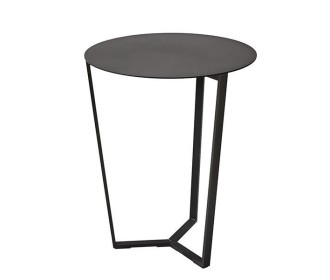 Τραπεζάκι Nextdeco μεταλλικό μαύρο Ø45xY46εκ. Τραπεζάκι Nextdeco μεταλλικό μαύρο Ø45xY46εκ.