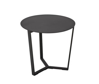 Τραπεζάκι Nextdeco μεταλλικό μαύρο Ø40xY32εκ.