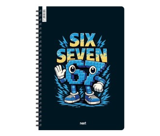 Next Six-Seven τετράδιο σπιράλ 2 θέματα 70 φύλλα 21x29εκ.