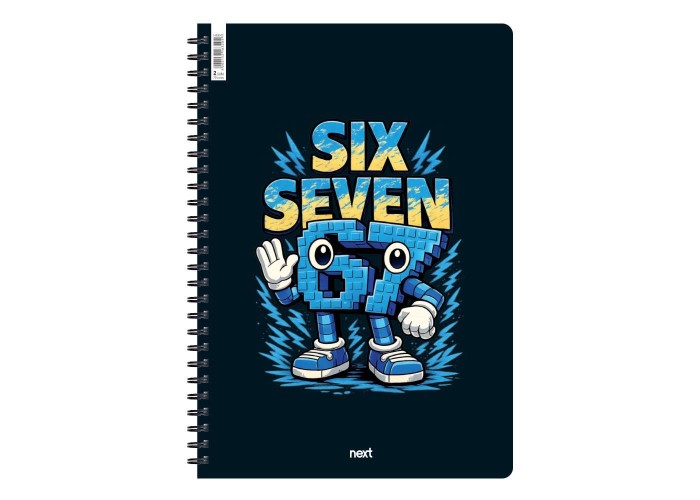Next Six-Seven τετράδιο σπιράλ 2 θέματα 70 φύλλα 17x25εκ.
