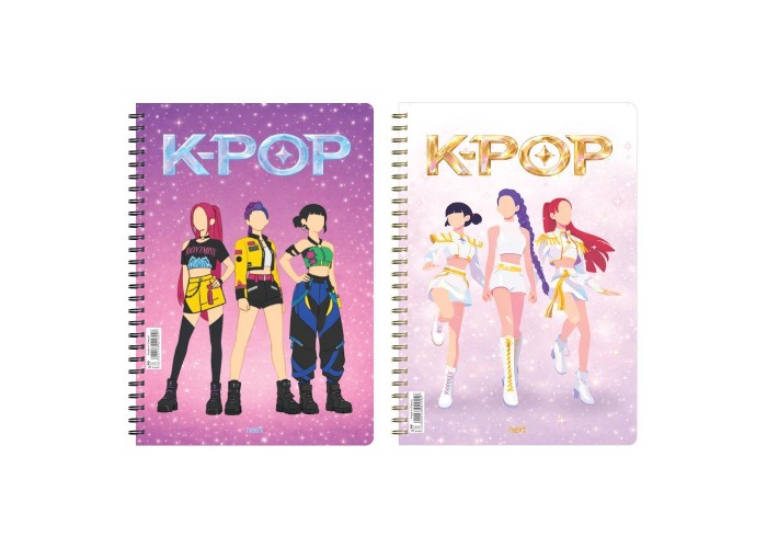 Next K-POP τετράδιο σπιράλ 17x25εκ. 3θεμ.