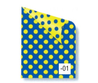 Rainbow χαρτόνι πουά κίτρινο-μπλε 2 όψεων 50x70εκ. Rainbow χαρτόνι πουά κίτρινο-μπλε 2 όψεων 50x70εκ.