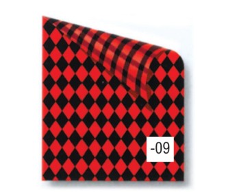 Rainbow χαρτόνι καρό μαύρο-κόκκινο 2 όψεων 50x70εκ. Rainbow χαρτόνι καρό μαύρο-κόκκινο 2 όψεων 50x70εκ.